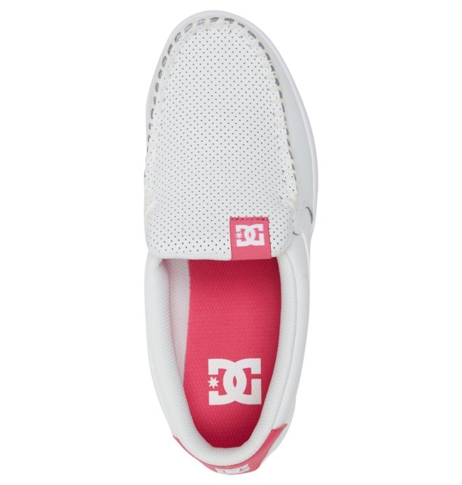 DC Villain Women Slip On Shoes White / Pink | US-1983VQU