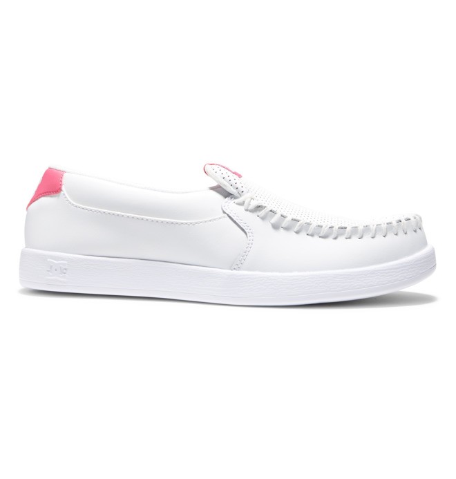 DC Villain Women Slip On Shoes White / Pink | US-1983VQU