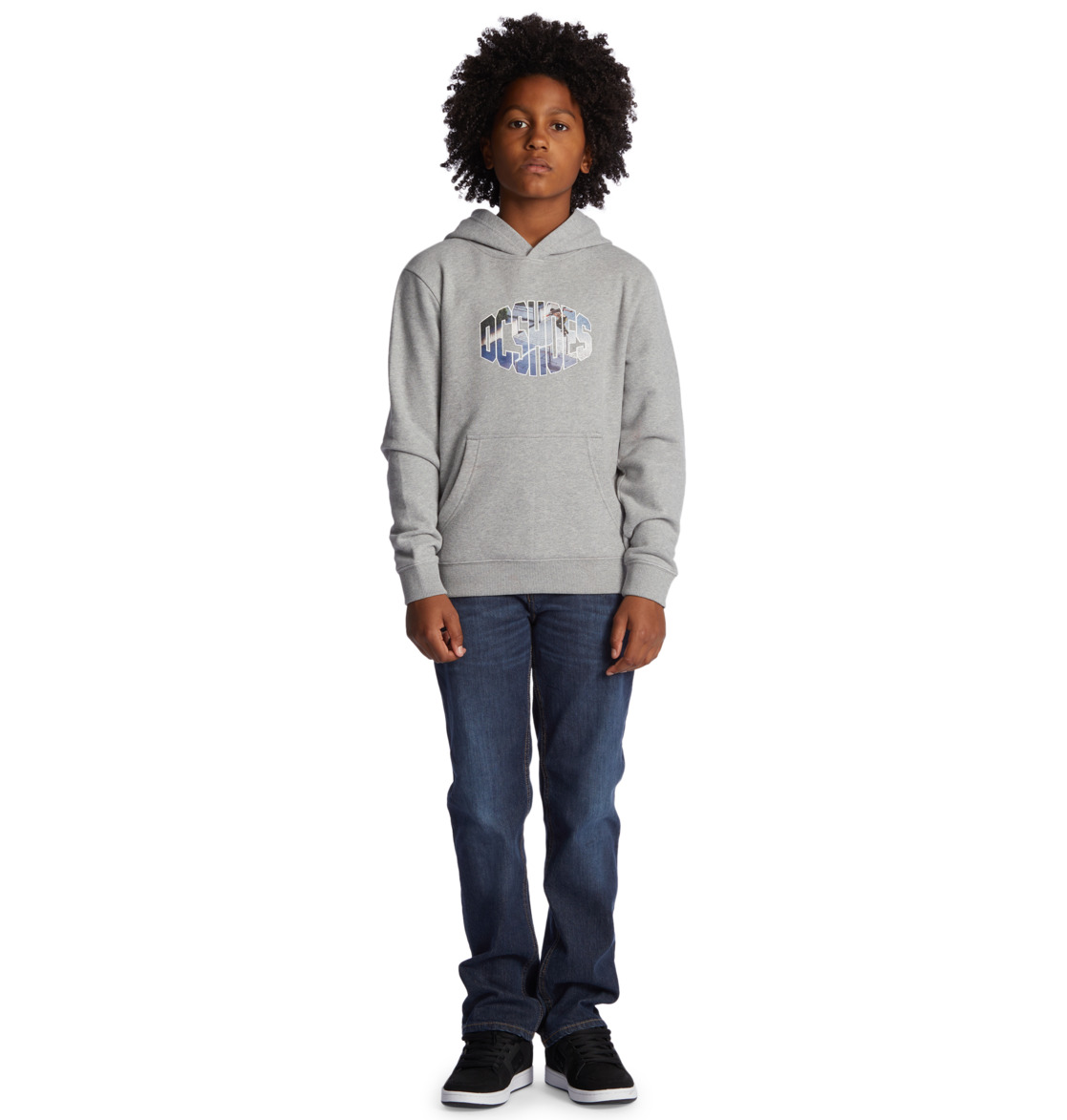 DC Wes Kids' Hoodie Grey | US-7153LPJ