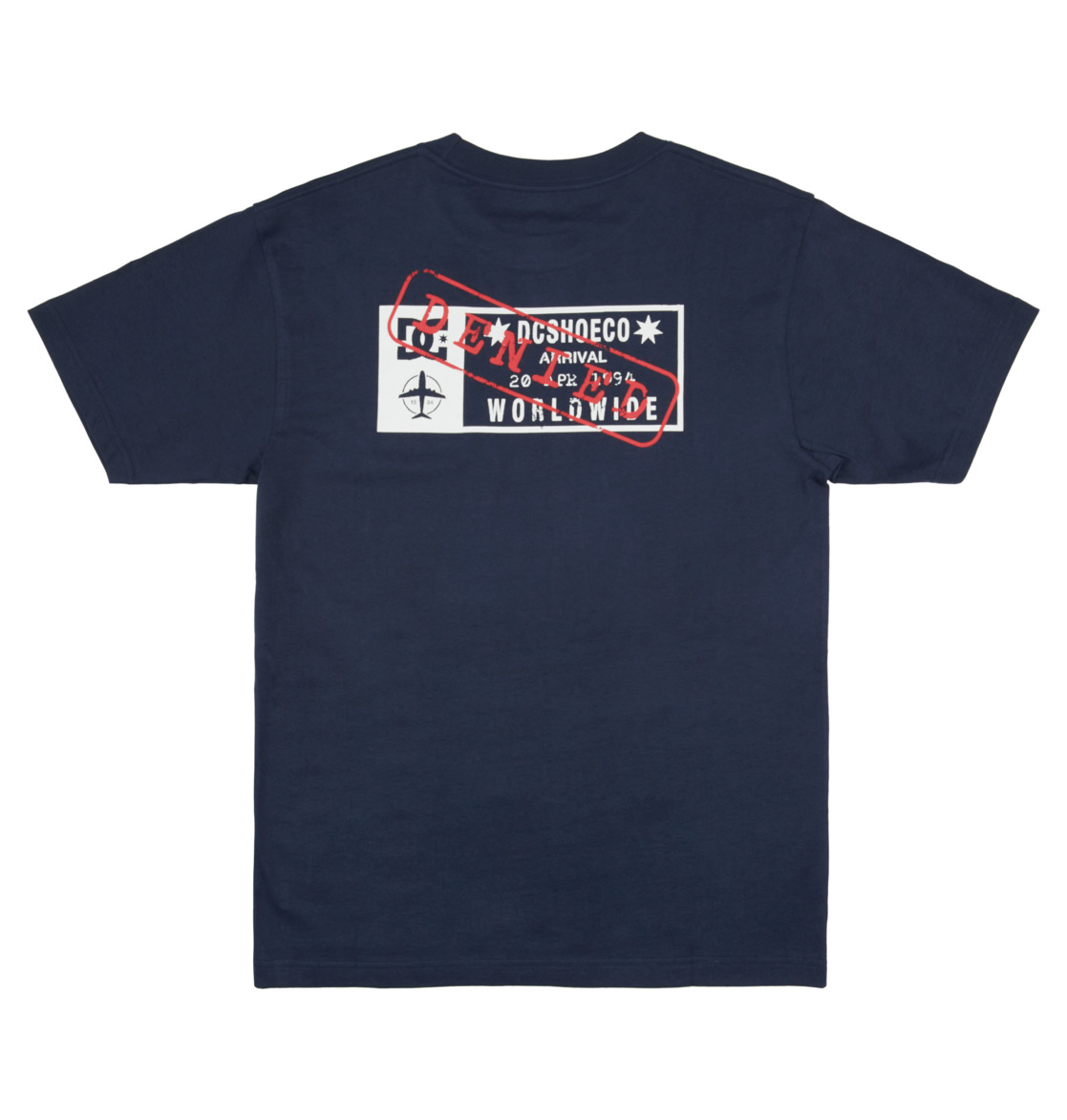 DC Wes Traveler Men T-Shirt Navy | US-6423HJK