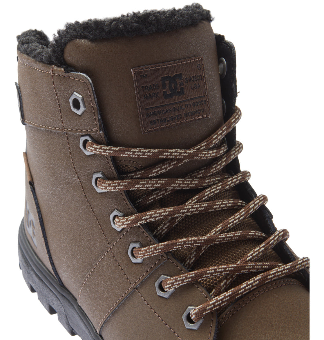 DC Woodland Men Winter Boots Dark Chocolate | US-1943WYT