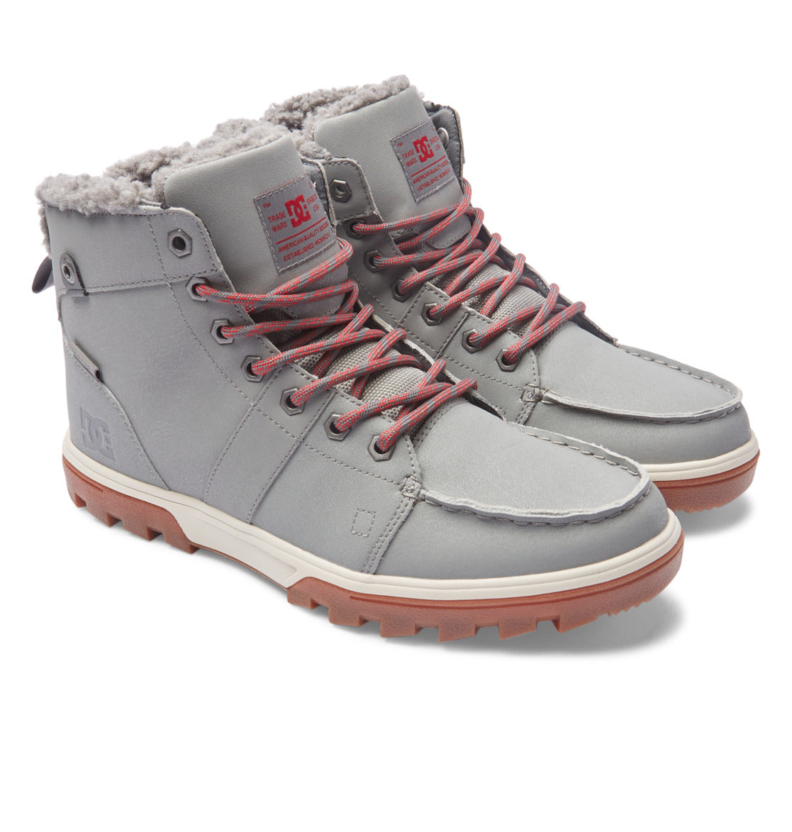 DC Woodland Men Winter Boots Grey | US-1803TIY