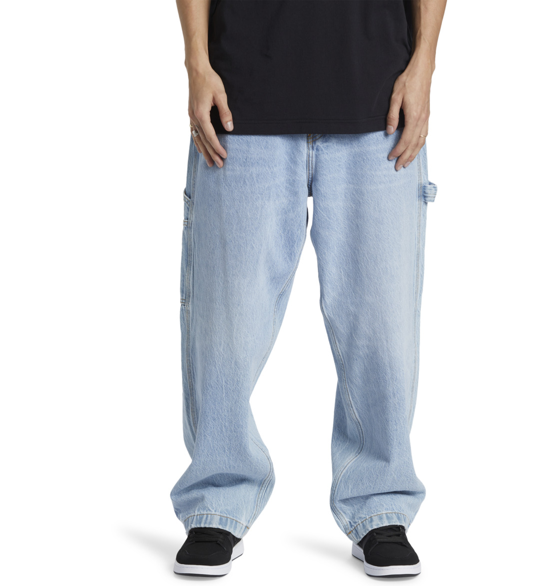 DC Worker Baggy Carpenter Denim Men Jeans Indigo Light | US-8453TOJ