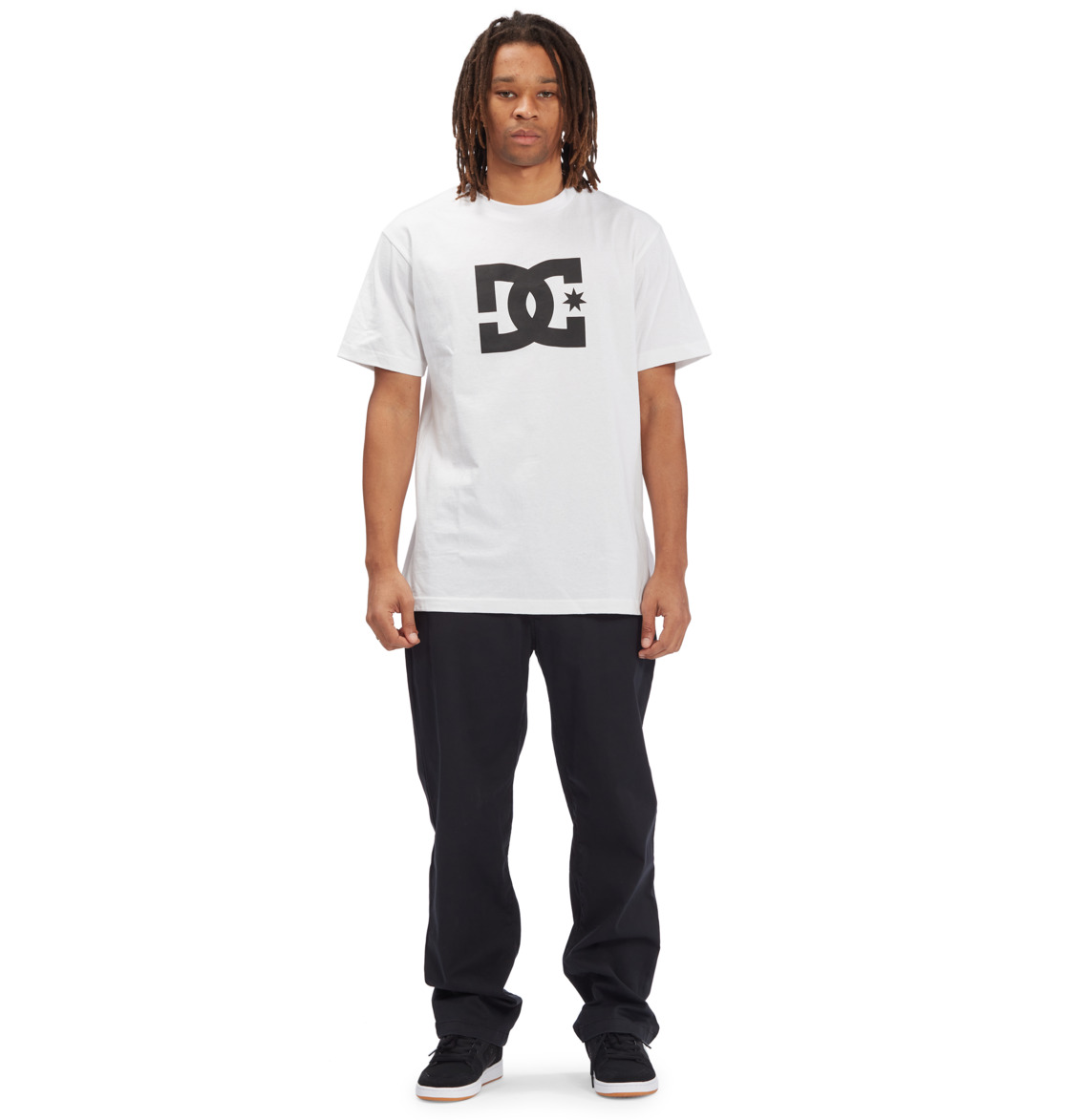 DC Worker Relaxed Chinos Men Pants Black | US-4063AZL