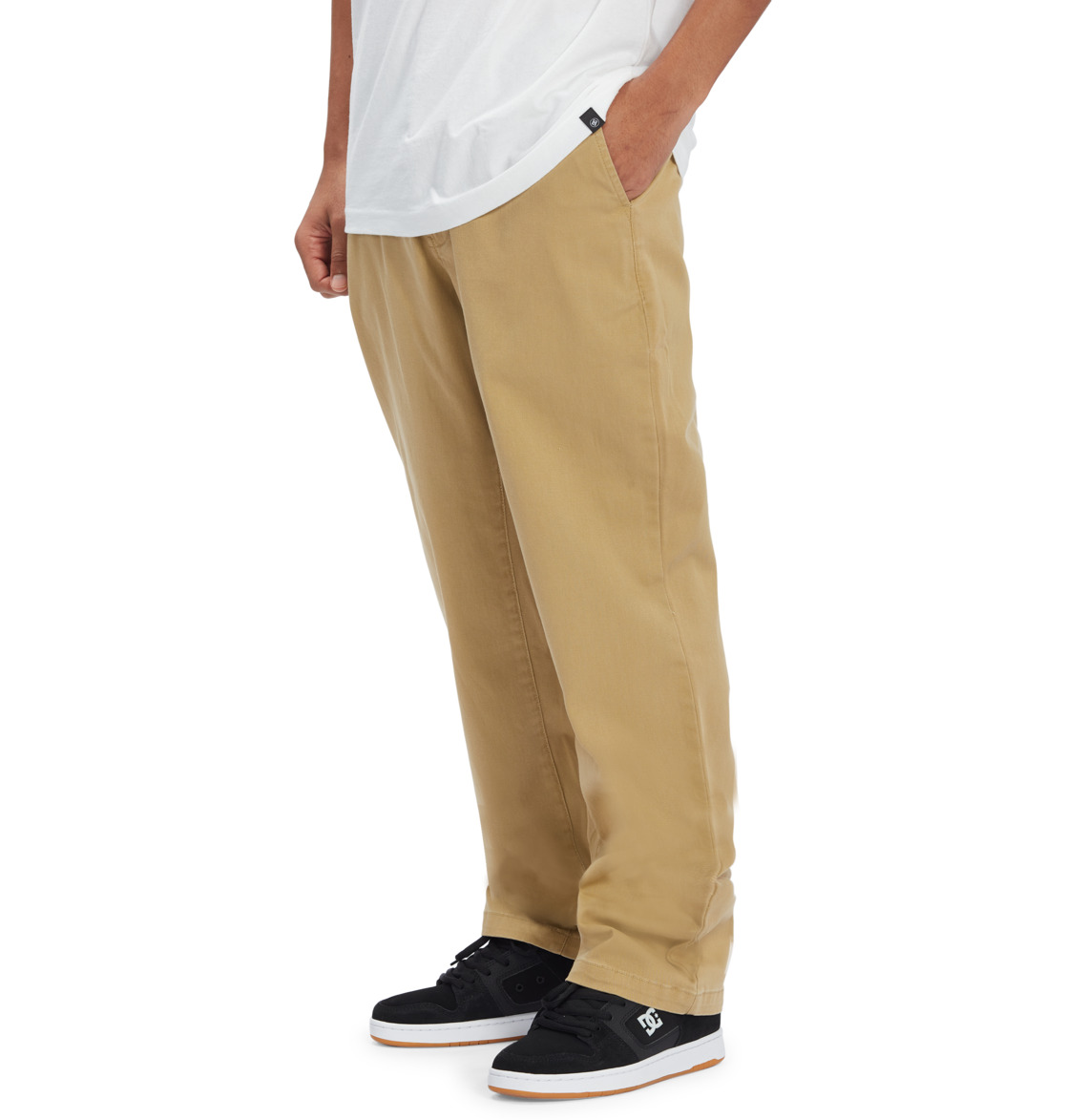 DC Worker Relaxed Chinos Men Pants Brown | US-8276OKH