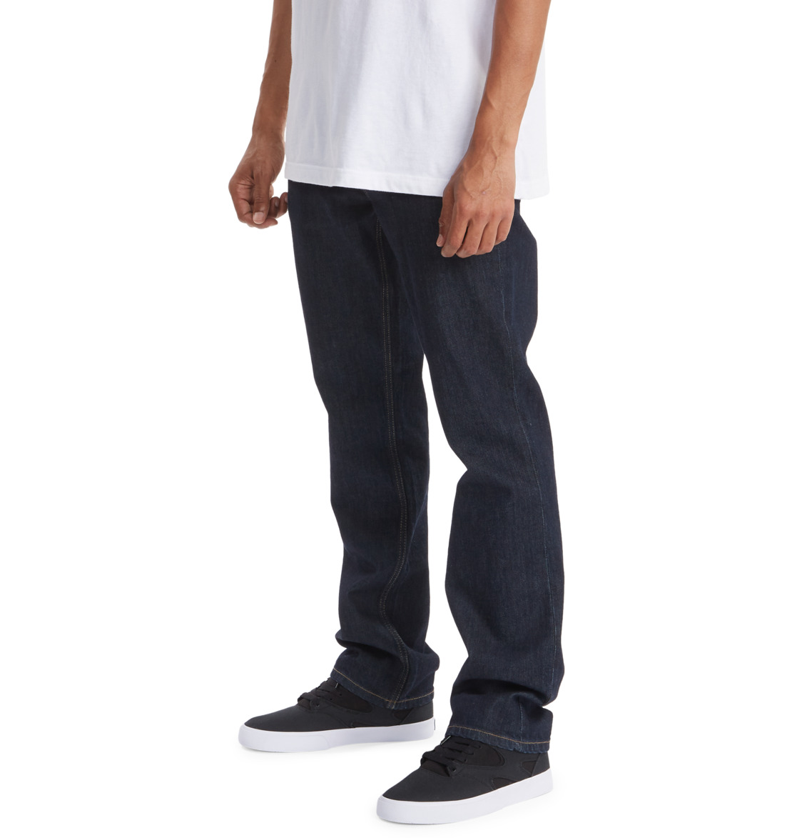 DC Worker Straight Fit Men Jeans Indigo | US-0628WJN