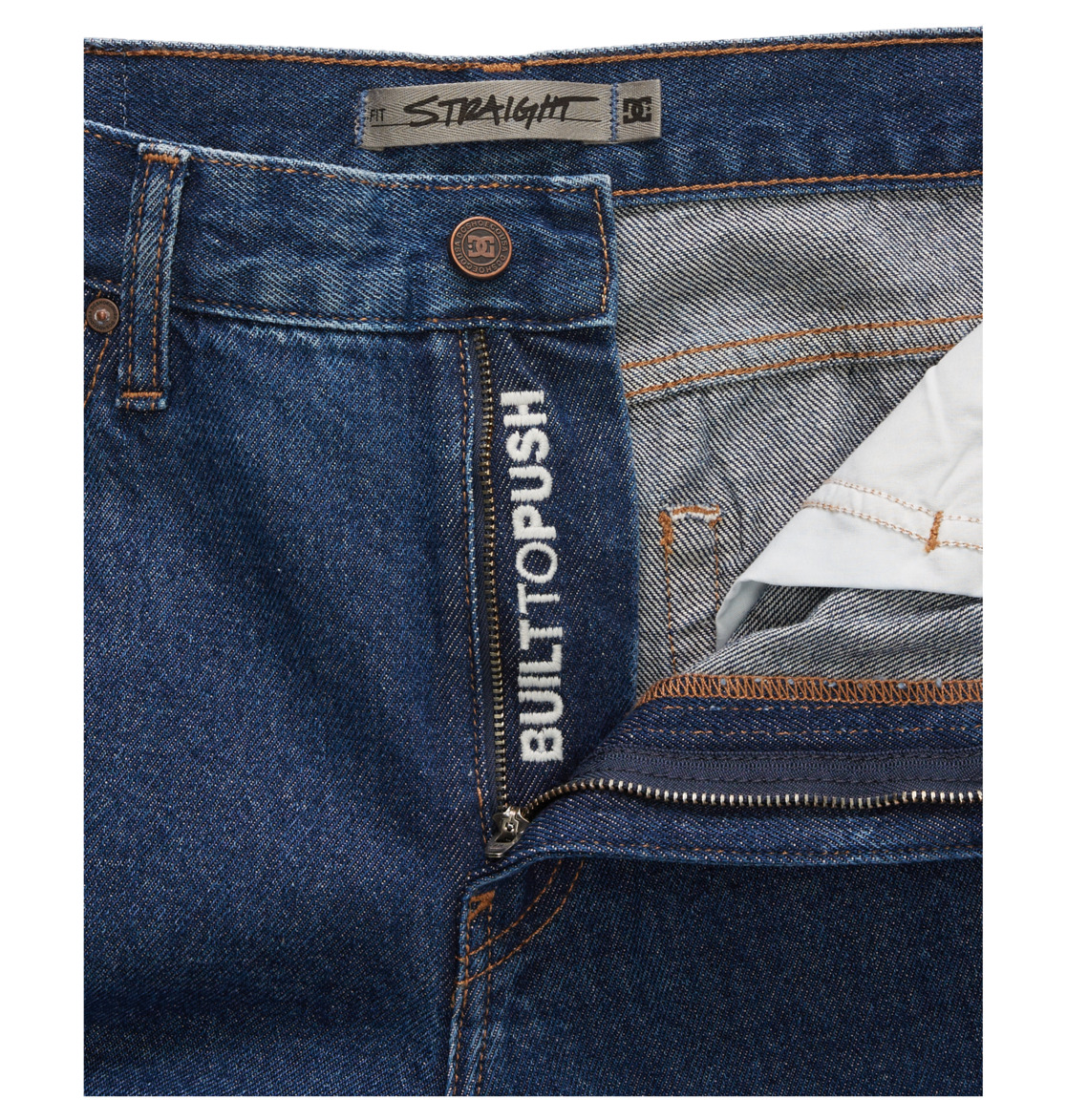 DC Worker Straight Fit Men Jeans Indigo Dark | US-6392QDK