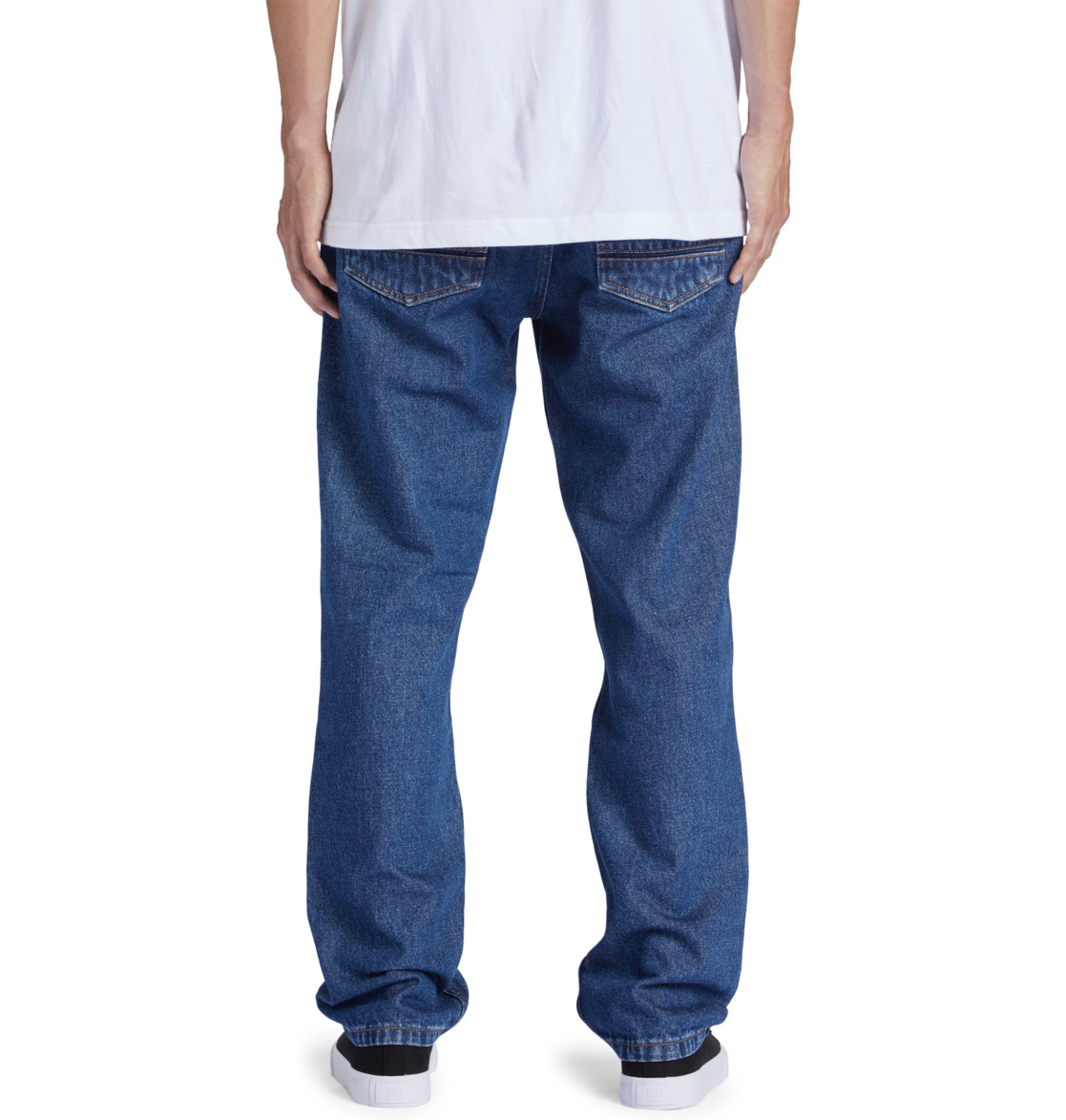 DC Worker Straight Fit Men Jeans Indigo Dark | US-6392QDK