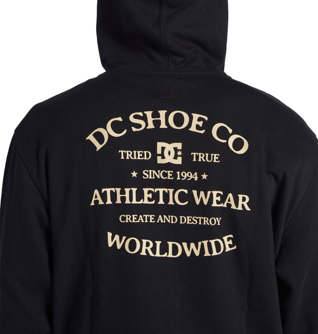 DC World Renowned Zip-Up Men Hoodie Black | US-1453TXZ