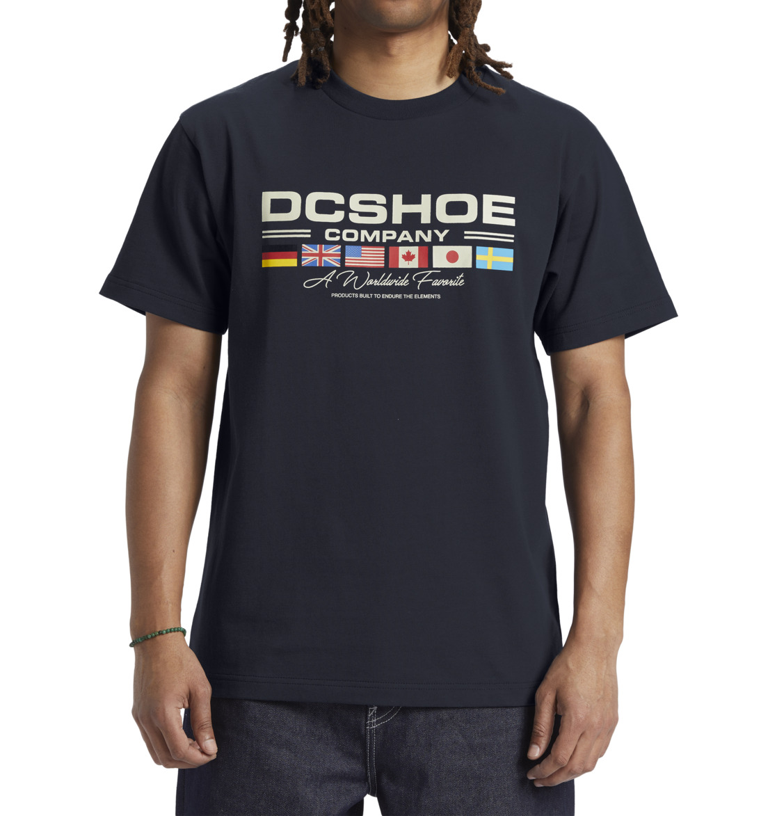 DC Worldwide Men T-Shirt Navy | US-5912RNY