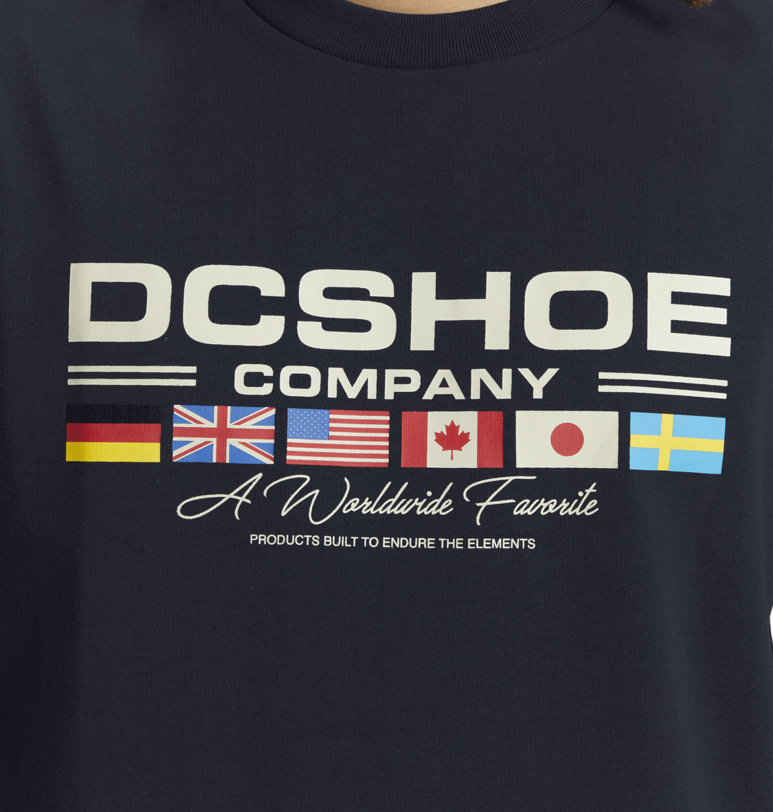 DC Worldwide Men T-Shirt Navy | US-5912RNY