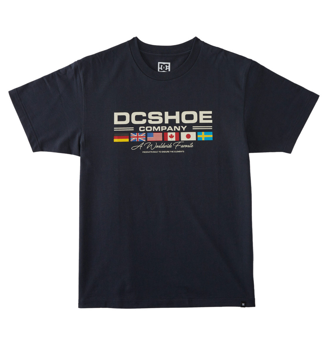 DC Worldwide Men T-Shirt Navy | US-5912RNY