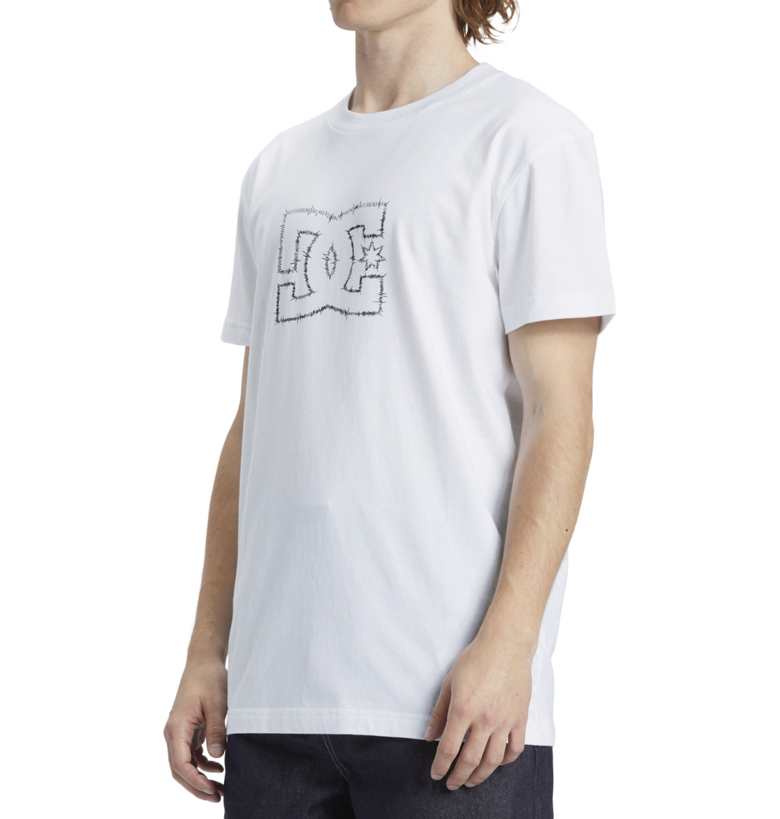 DC Zig Zag Men T-Shirt White | US-7531JIG