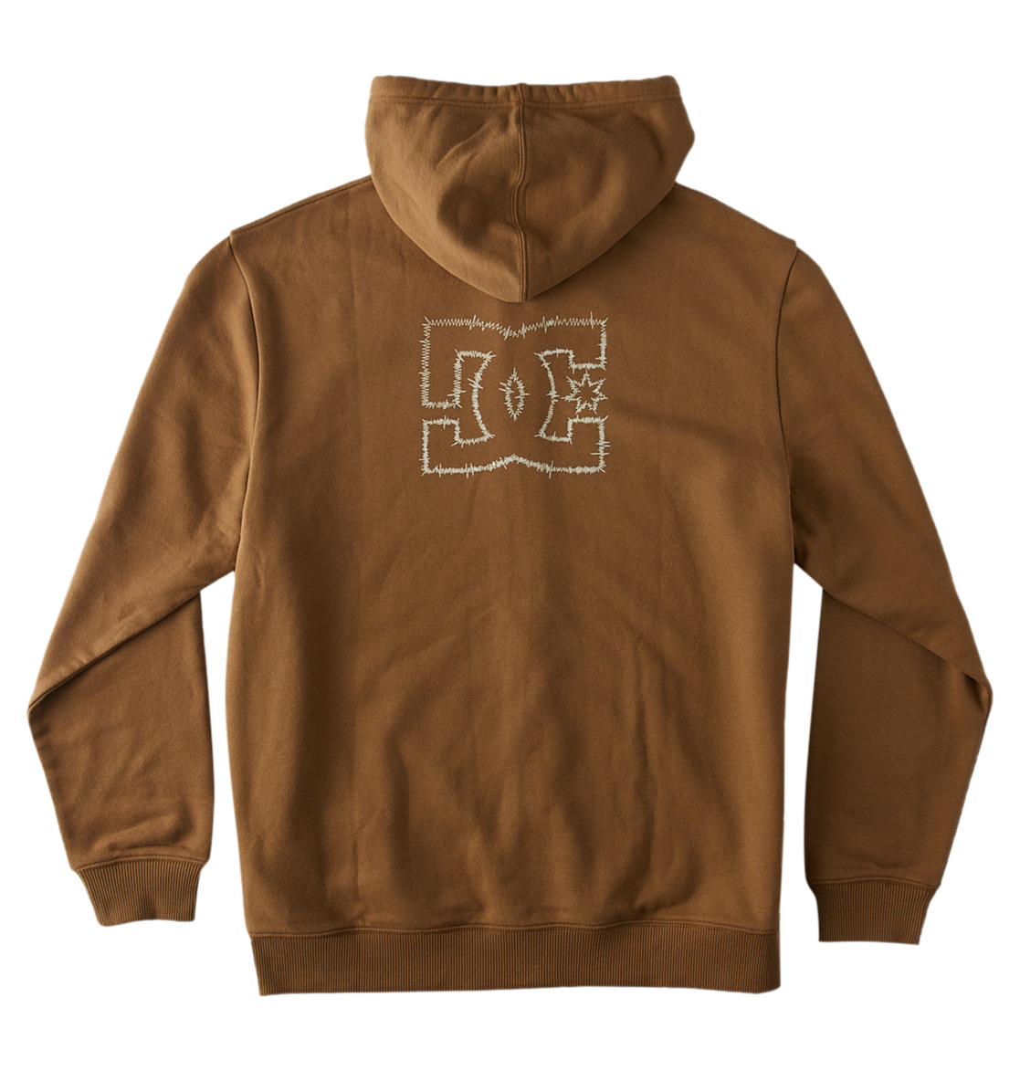 DC Zig Zag Zip-Up Men Hoodie Brown | US-1970GEO