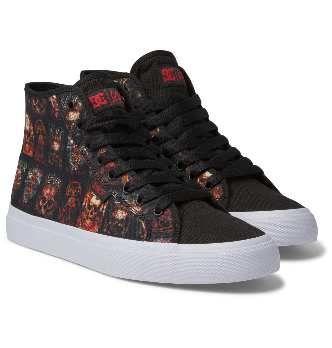 DC x Slayer Manual Hi High-Top Men Sneakers Black / White | US-2615BXM